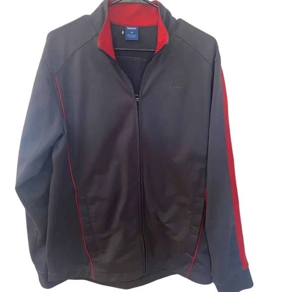 Reebok Ohio state full zip medium jacket gray red